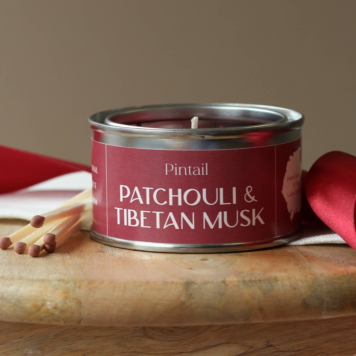 Patchouli and Tibetan Musk Paint Pot Candle | Small Candles