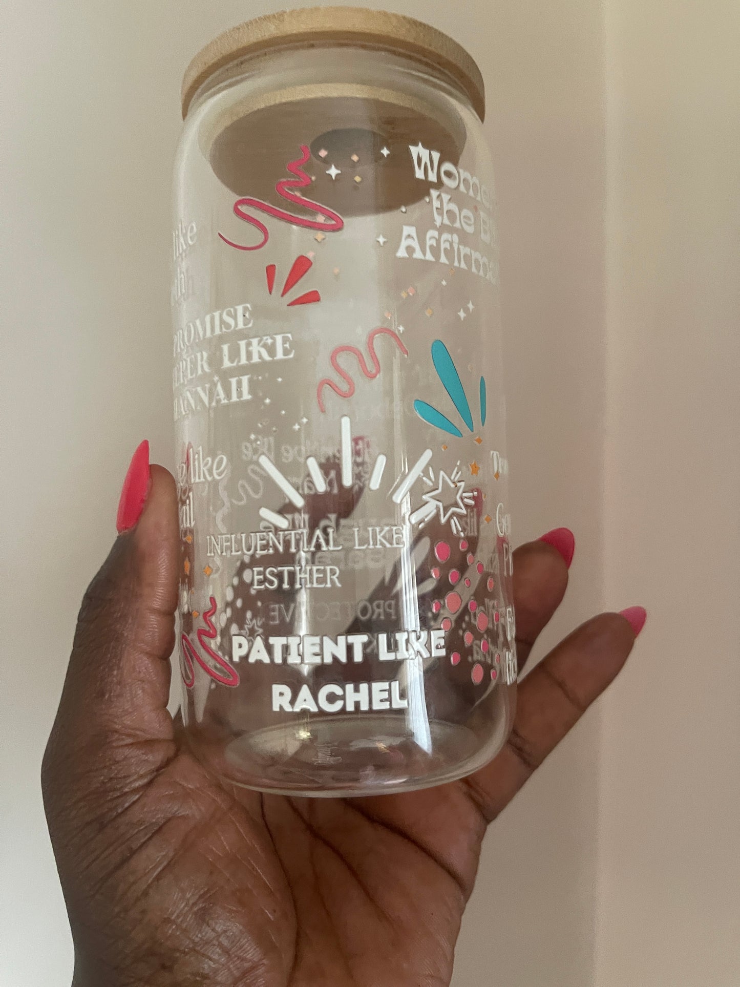 Women of the Bible Affirmation Glass Cup