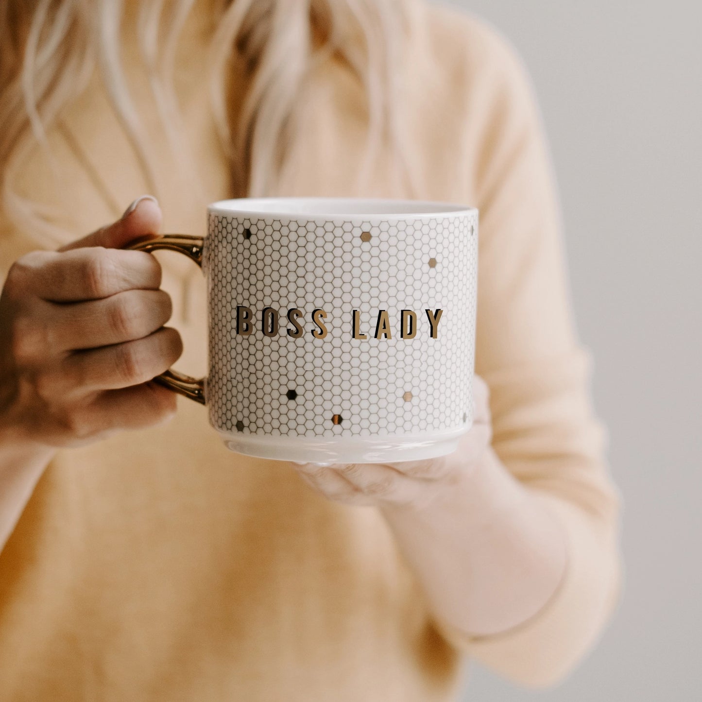 Boss Lady Gold Tile Coffee Mug