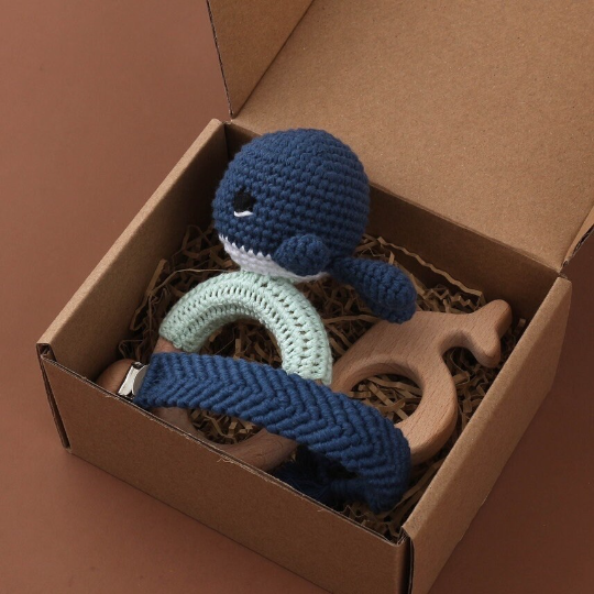 Bubbles the Whale Baby Rattle