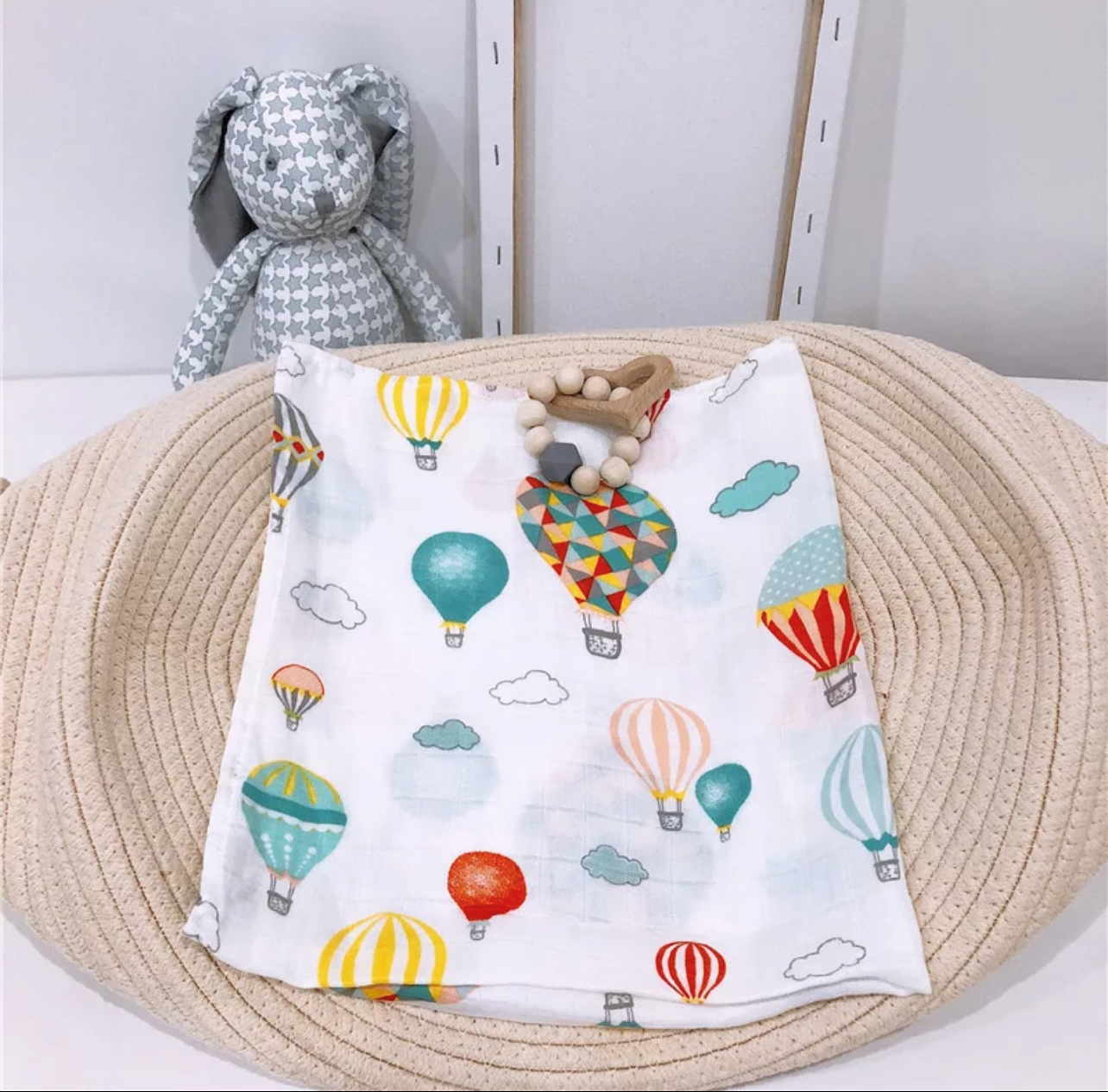 Hot Air Balloons Baby Muslin