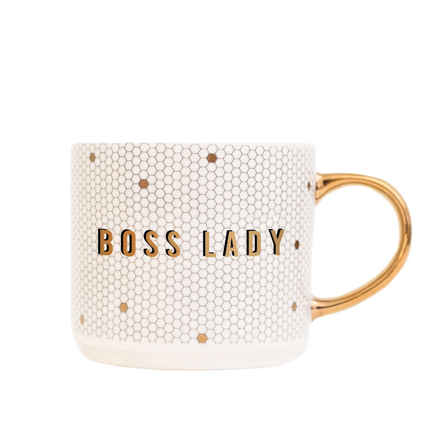 Boss Lady Gold Tile Coffee Mug