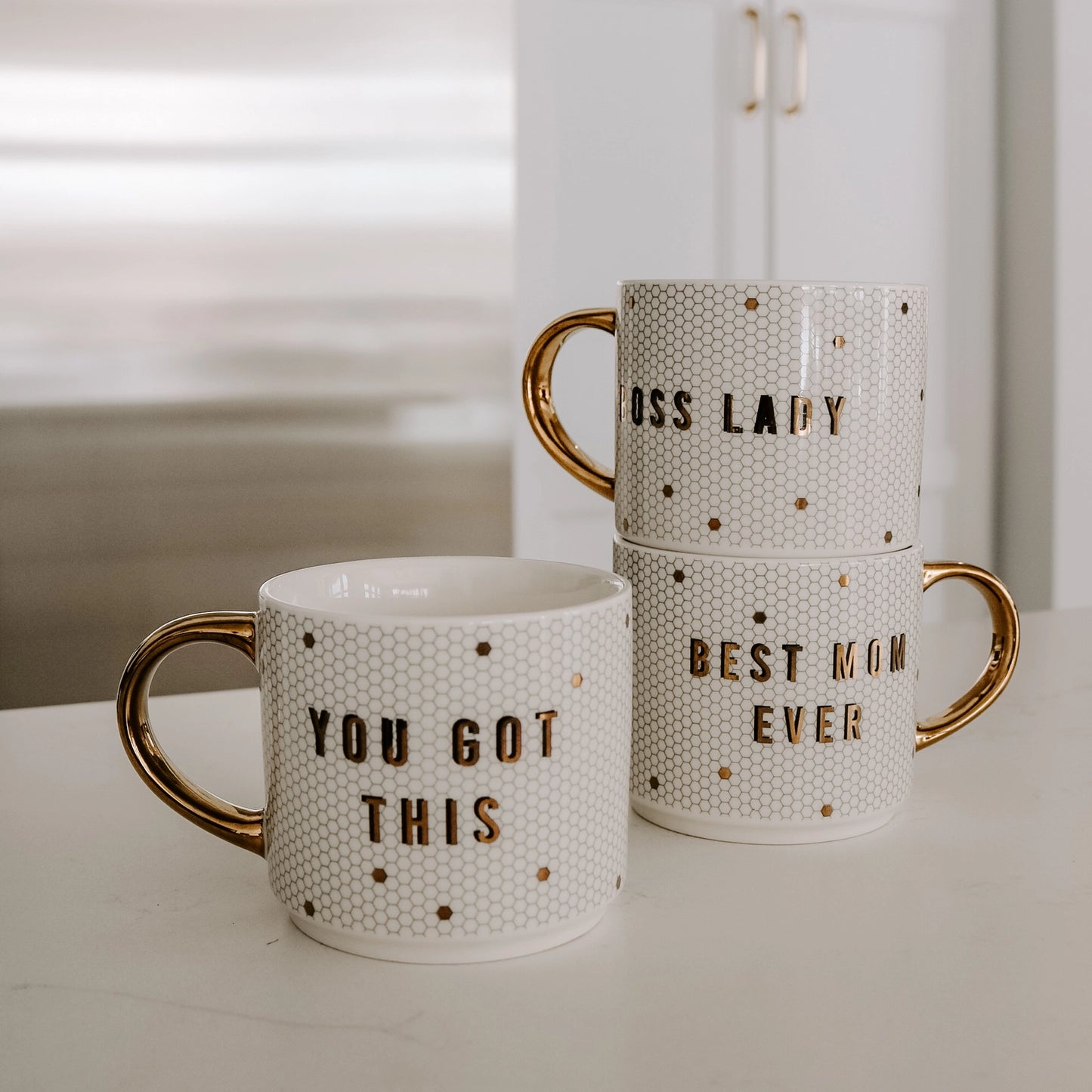 Boss Lady Gold Tile Coffee Mug