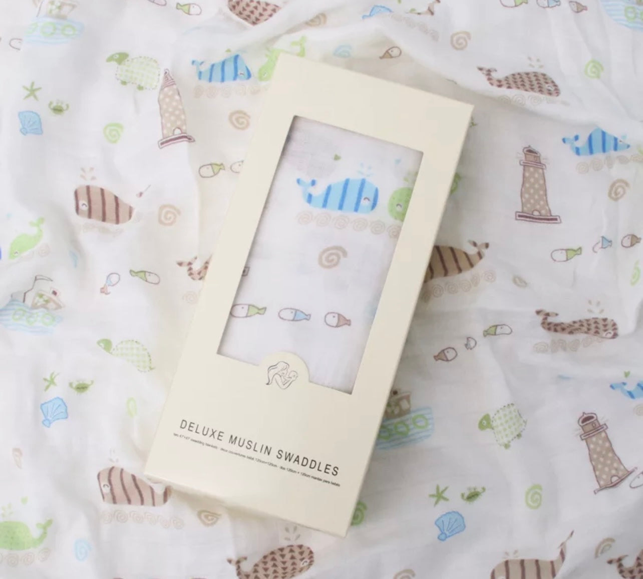 Finley Whale Baby Muslin