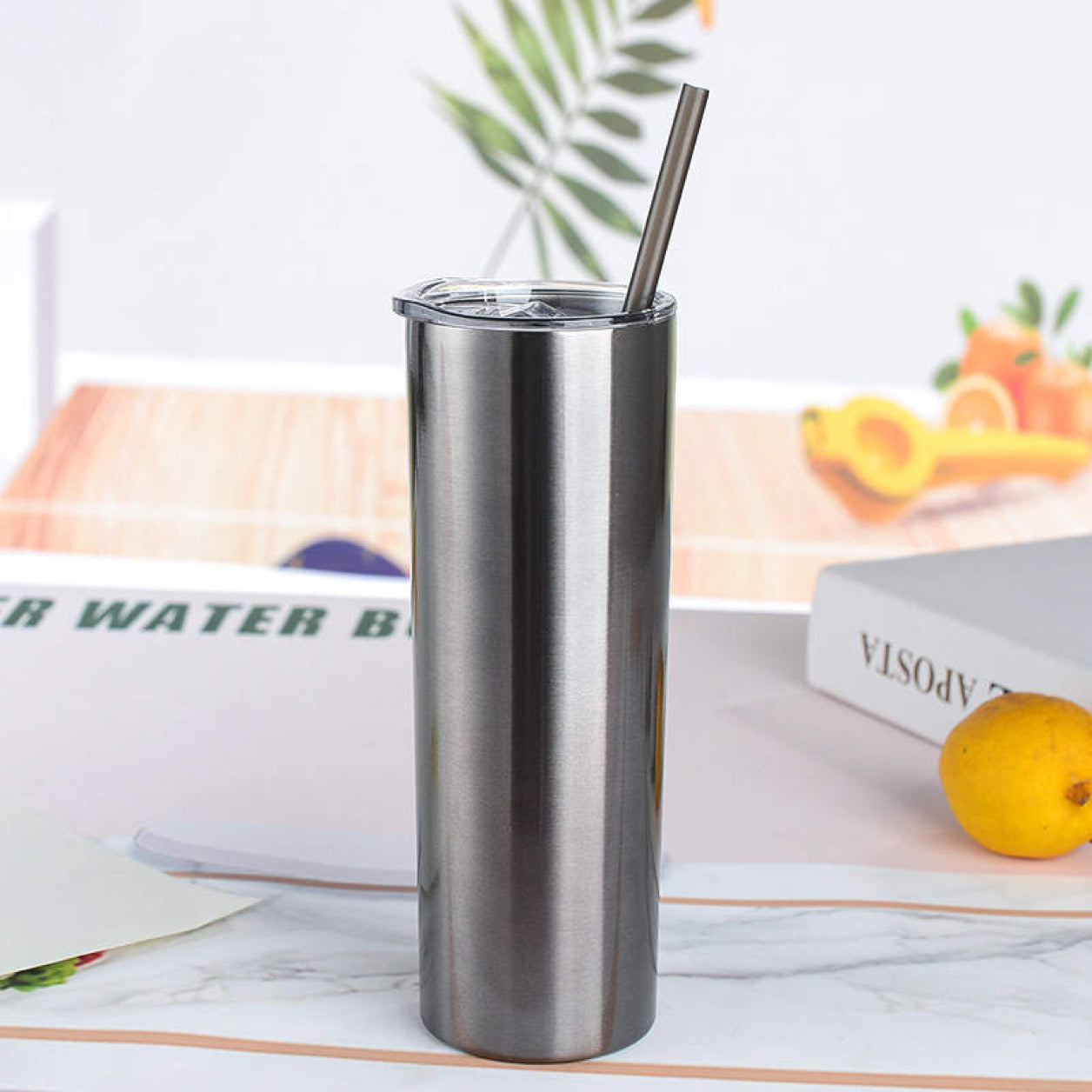 Smokey Grey Skinny Tumbler