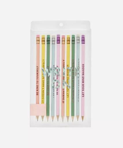 Affirmation Write On Pencil Set of 10