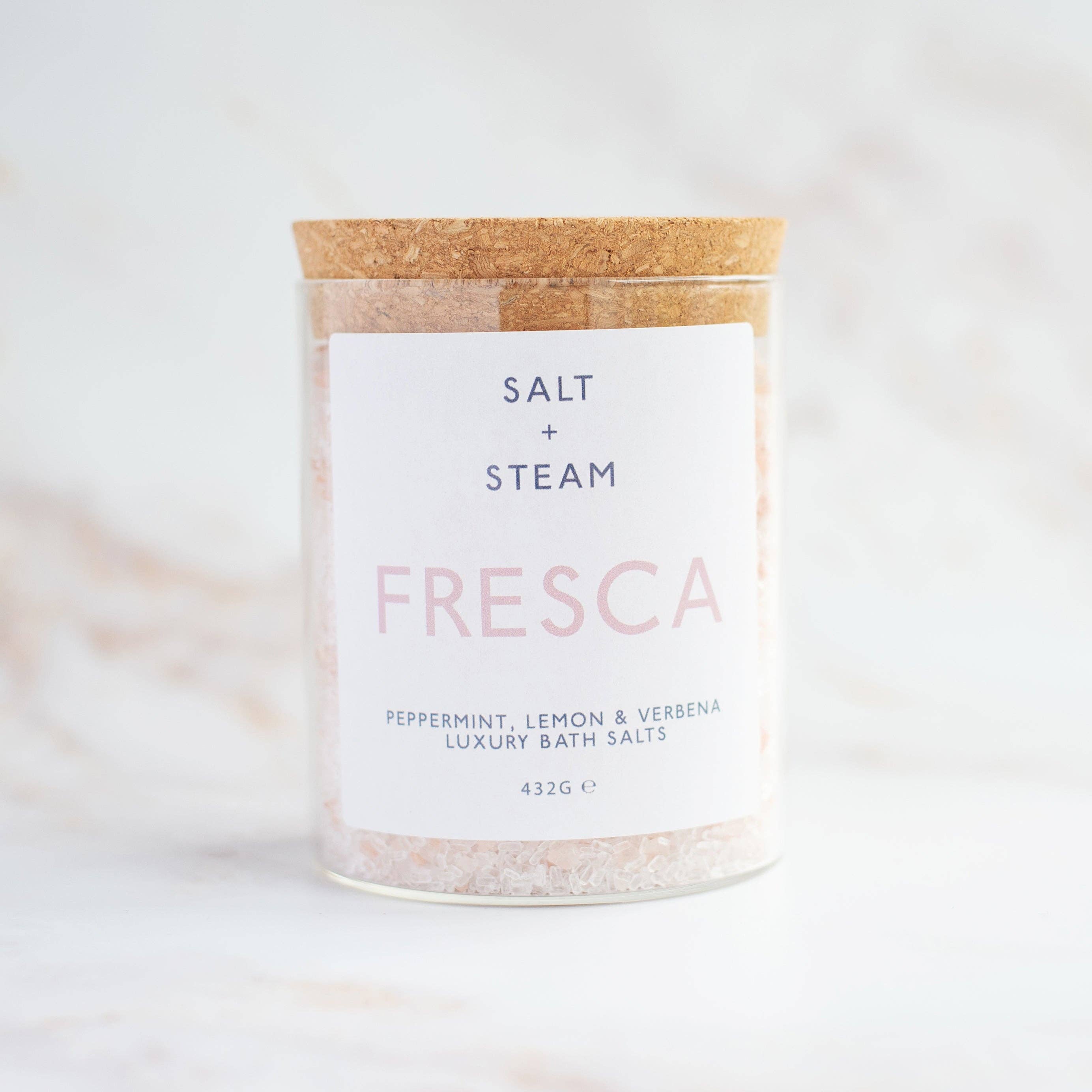 Fresca - Lemon & Peppermint Bath Salts 80g & 432g: Test Tube