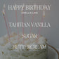 Happy Birthday Soy Candle - Clear Jar - 9 oz
