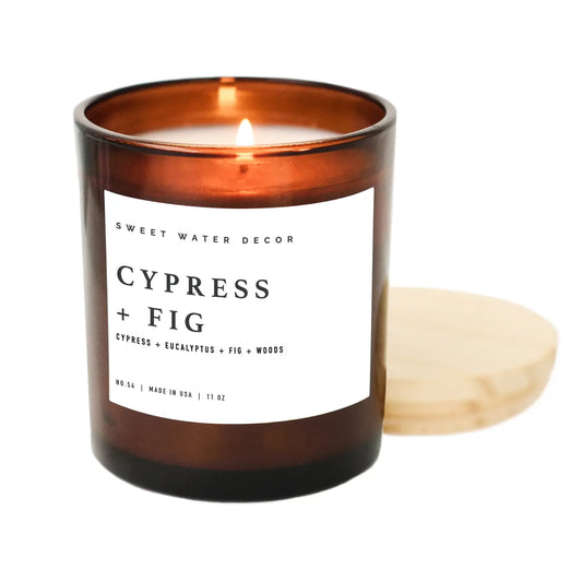 Cypress and Fig 11 oz Soy Candle