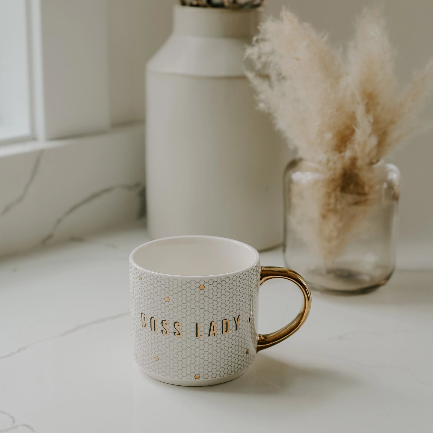 Boss Lady Gold Tile Coffee Mug