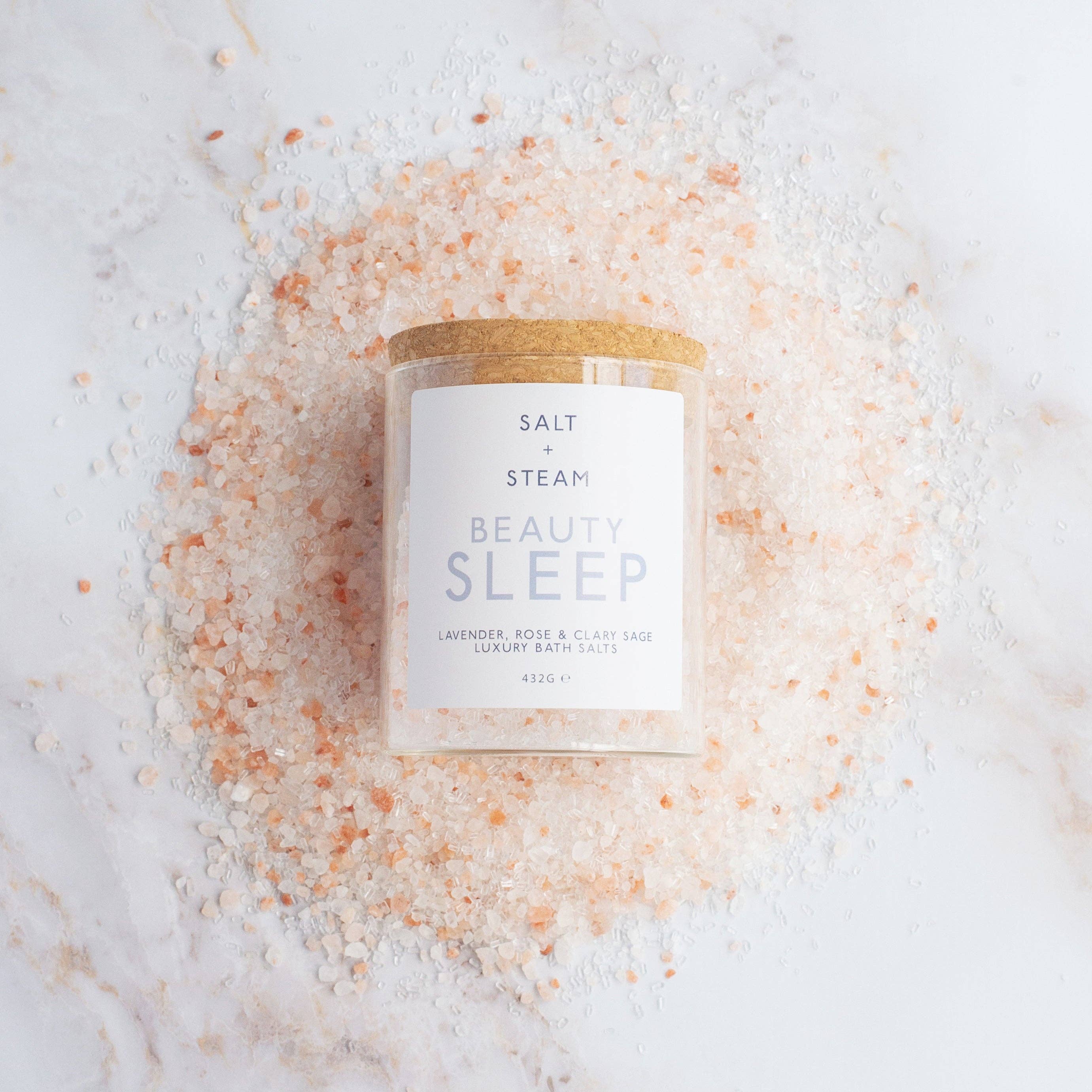 Beauty Sleep - Lavender & Rose Bath Salts 80g & 432g: Test Tube
