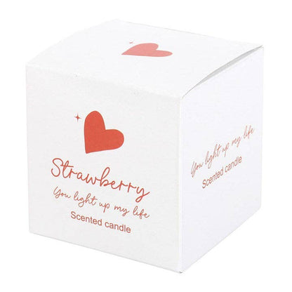 You Light Up My Life Strawberry Valentine's Day Candle