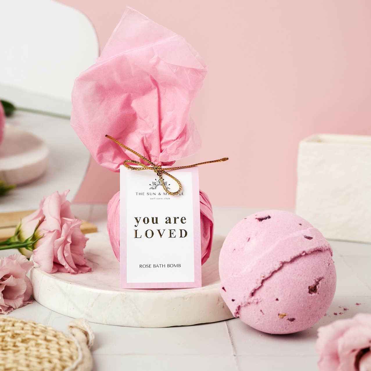 Love Rose Luxury Bath Bomb⎜You Are Loved Mother's Day Gift