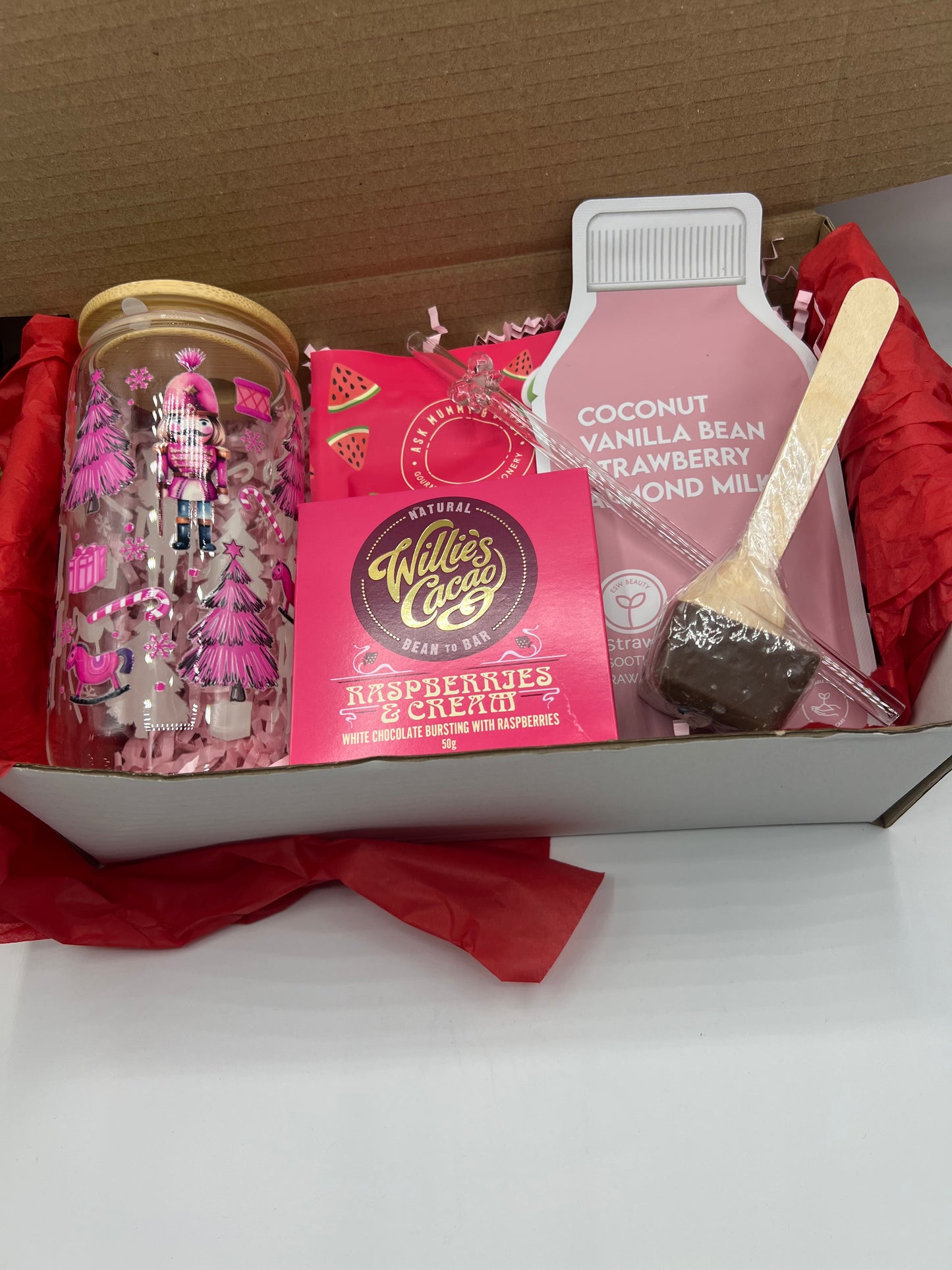 Pink Nutcracker Christmas Luxury Treat & Pamper Gift Box