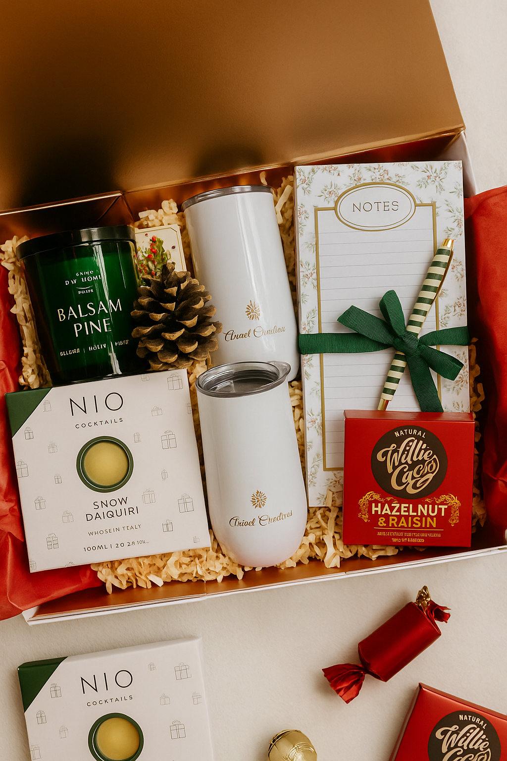Luxury Christmas Gifting Box – Candle, Cocktails, Chocolate & More