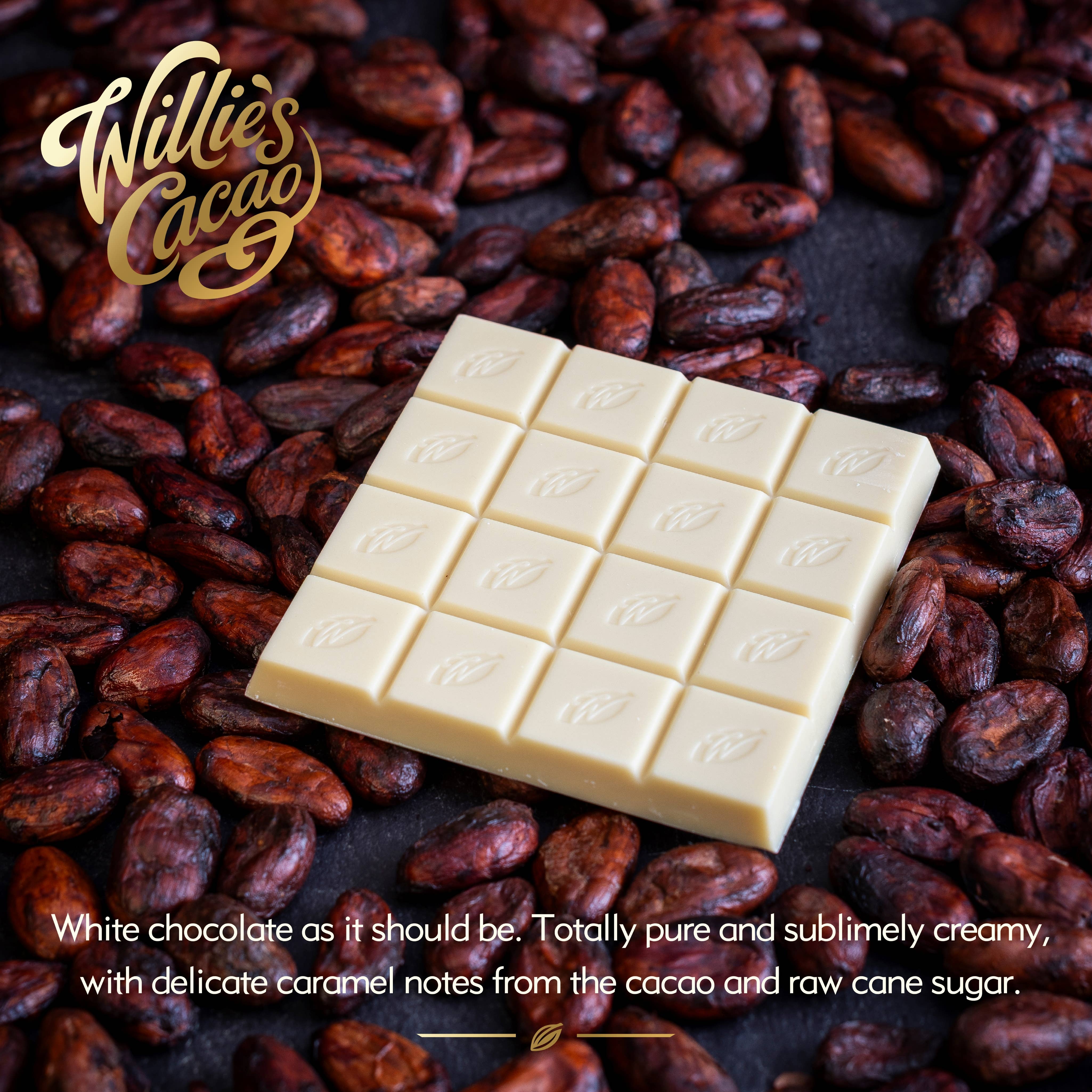 El Blanco. Creamy white chocolate. 50g bar