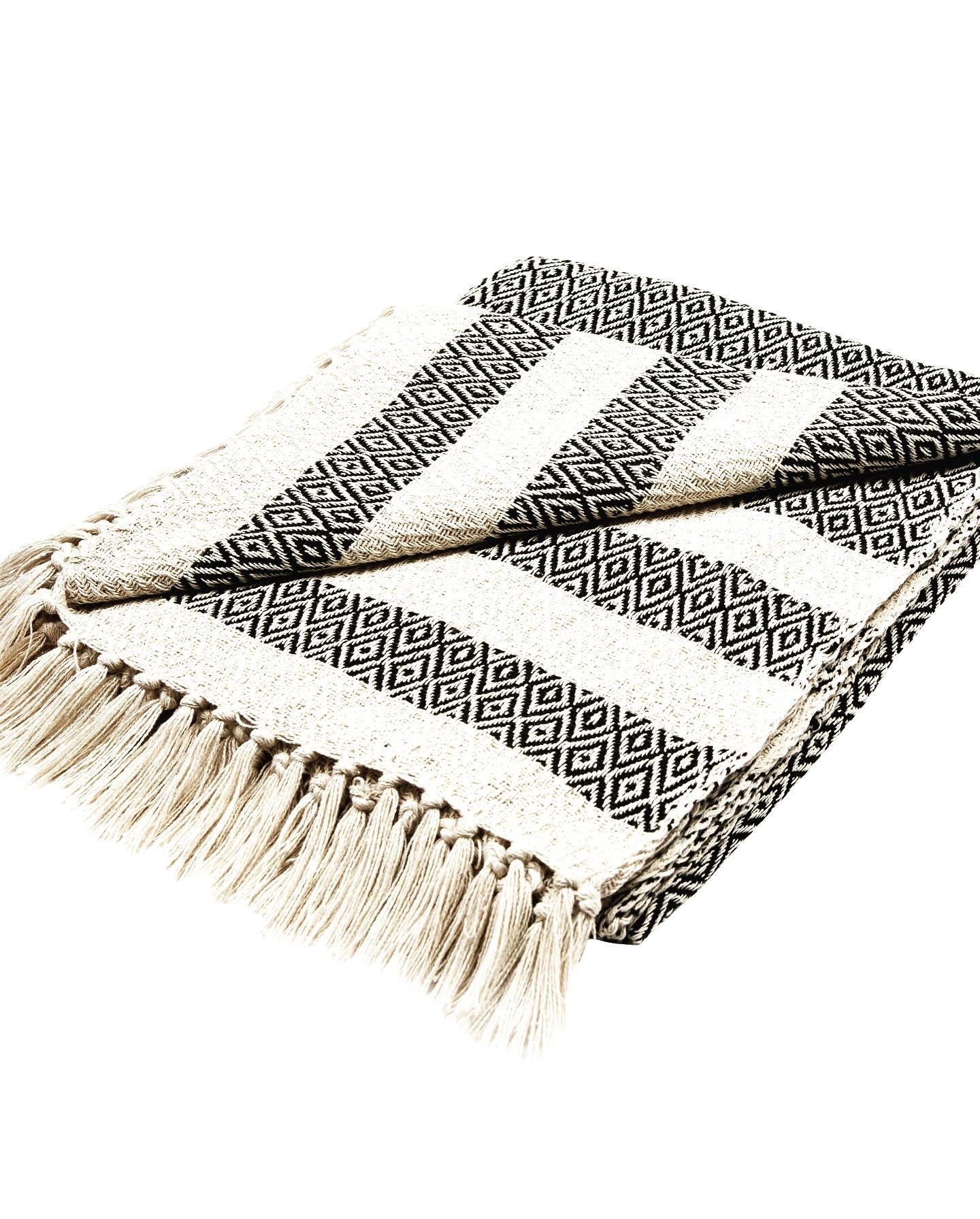 Scandi Boho Blanket Throw