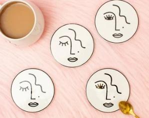 Abstract Face Coaster