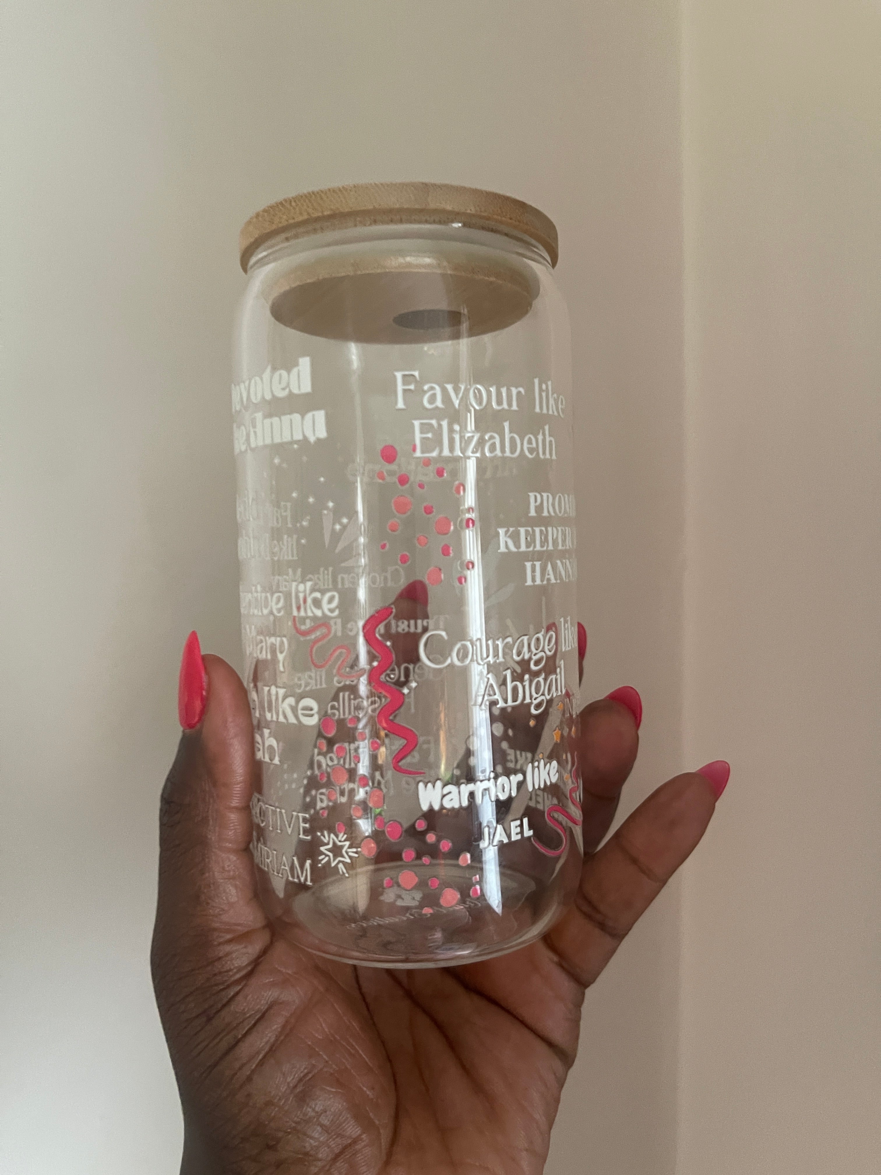 Women of the Bible Affirmation Glass Cup