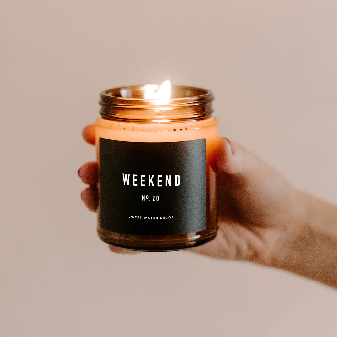 Weekend Soy Candle - Amber Jar - 11 oz