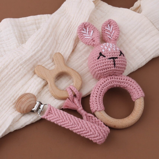 Pinky Pie Cottontail Baby Rattle