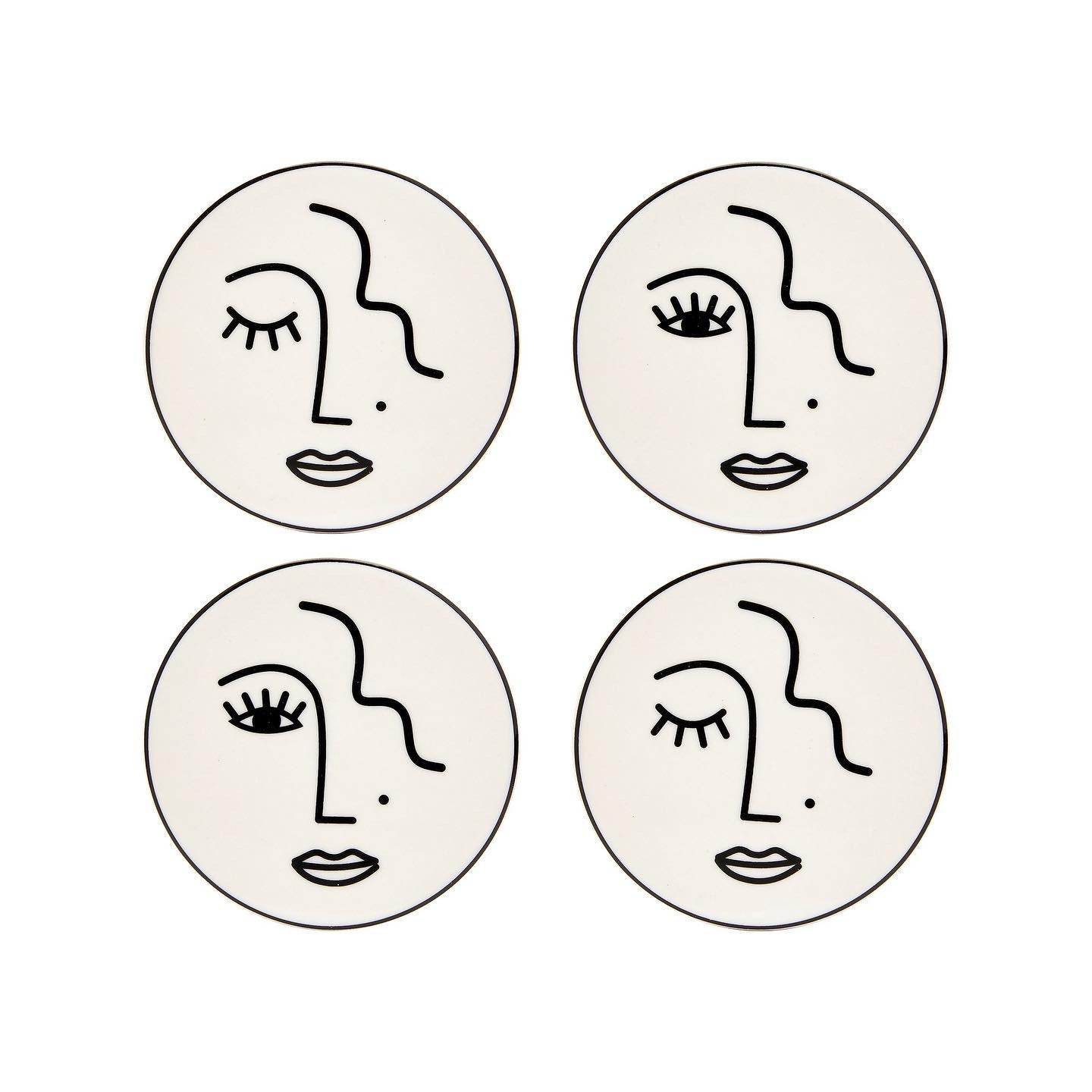 Abstract Face Coaster