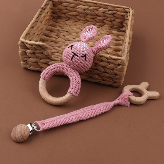 Pinky Pie Cottontail Baby Rattle