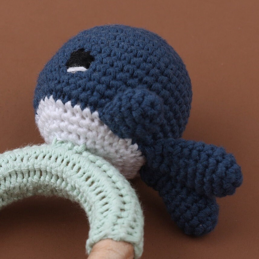 Bubbles the Whale Baby Rattle