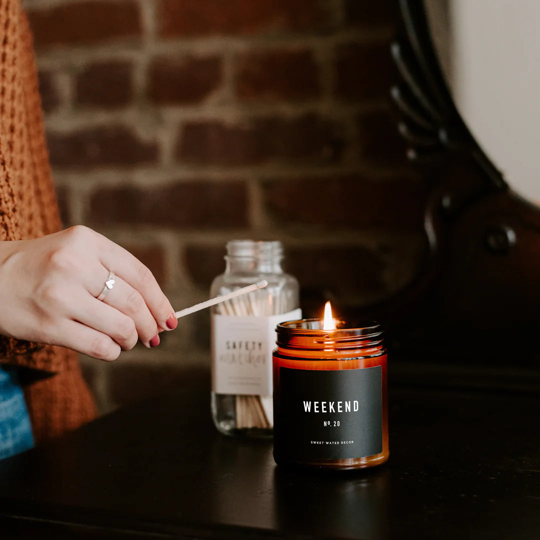 Weekend Soy Candle - Amber Jar - 11 oz