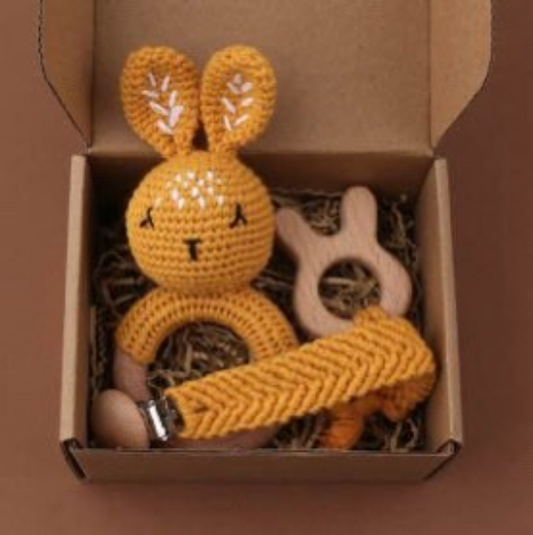 Sunny Cottontail Bunny Rattle