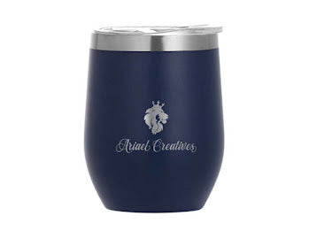 Navy Blue Wine Tumbler