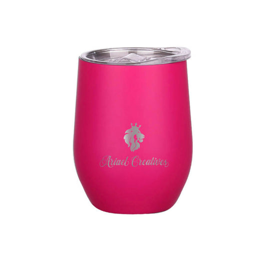 Hot Pink Wine Tumbler