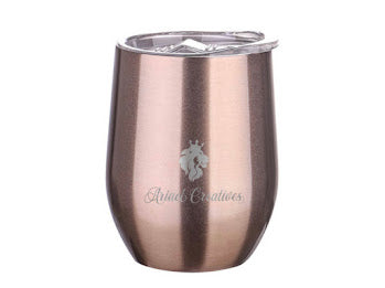 Rose Gold Wine Tumbler