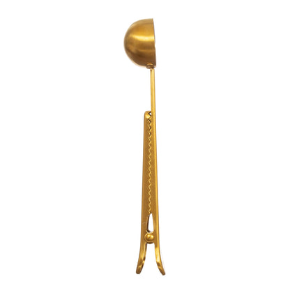 Gold Stainless Coffee Scoop and Clip