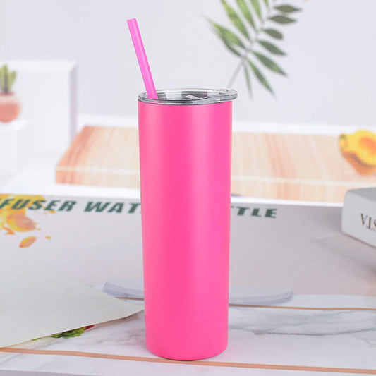 Hot Pink Skinny Tumbler