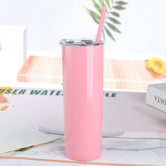 Marshmallow Pink Skinny Tumbler