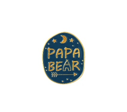 Papa Bear Enamel Pin Badge