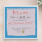 Treat Yourself Mum Card!