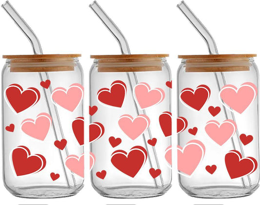 Hearts Glass Cup