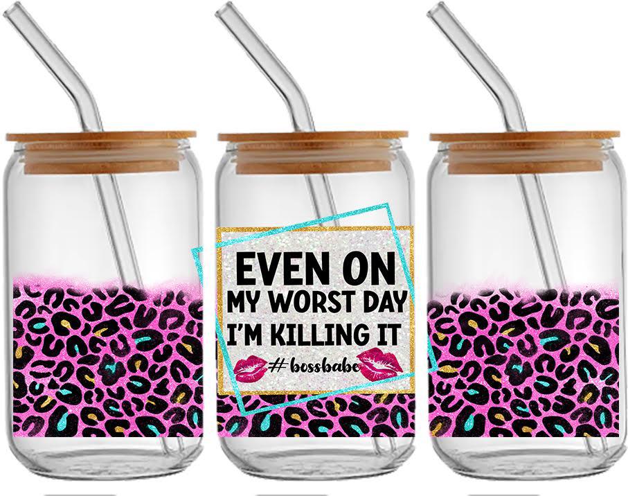 Boss Babe Glass Cup