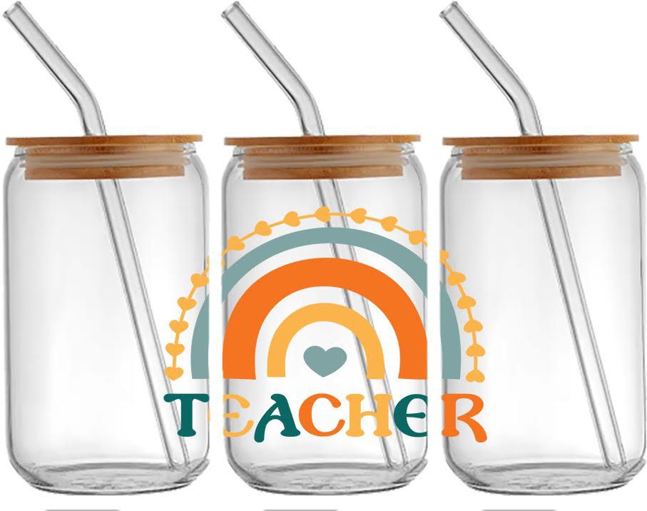 Teacher ❤️ Glass Cup