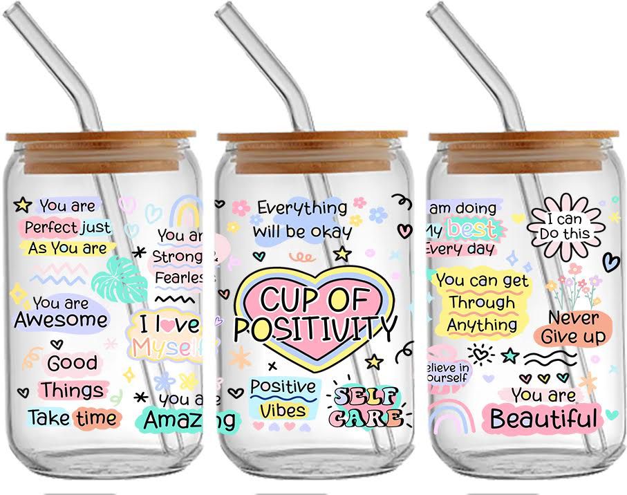 Positivity Glass Cup