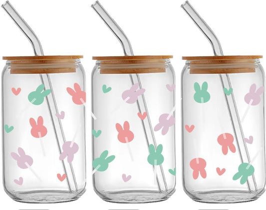 Bunny Lollies Glass Cup