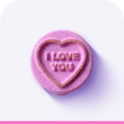 Pink Candy Heart Bath Bomb