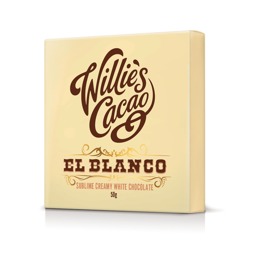 El Blanco. Creamy white chocolate. 50g bar