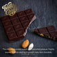 Almendra. Dark chocolate with almonds. Vegan. 50g bar