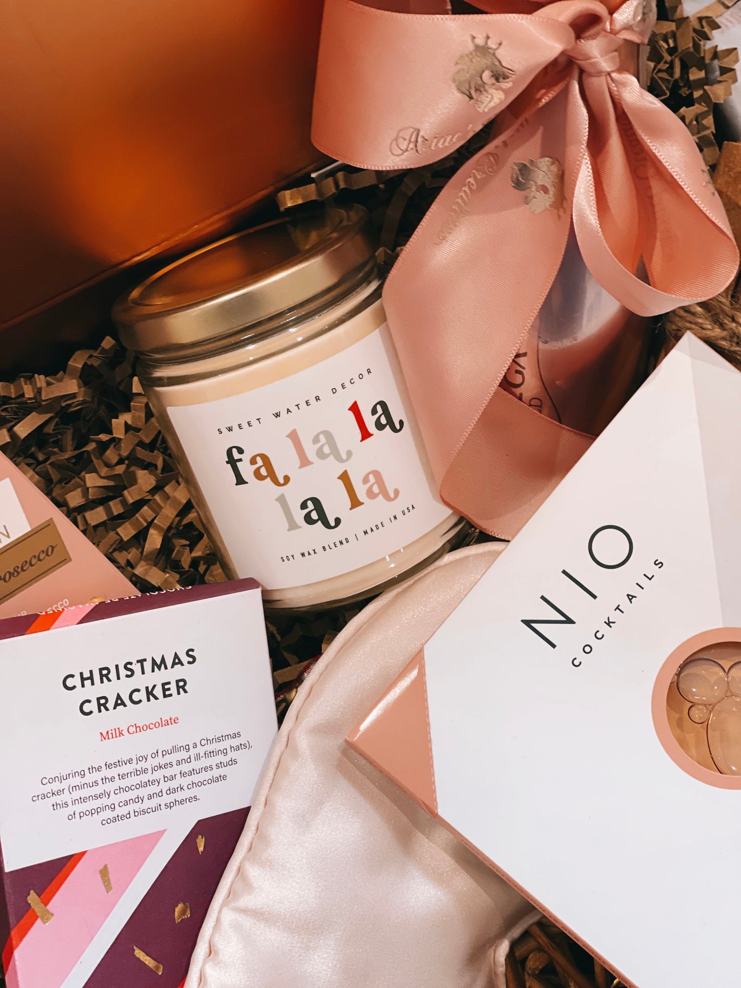 Luxury Pink Christmas Pamper Gift Box for Her