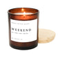 Weekend Soy Candle - Amber Jar - 11 oz