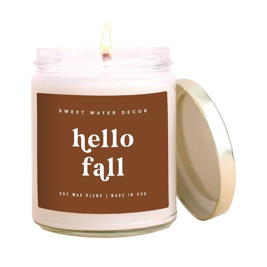 Hello Fall 9 oz Soy Candle